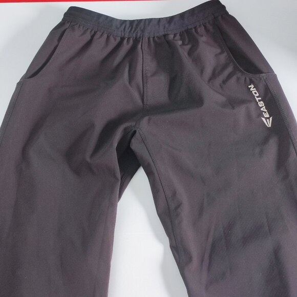 Easton Drawstring Joggers, men's youth Large, black, Ankle Zip - Picture 2 of 14